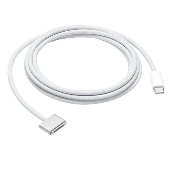 Apple - 6.6' (2M) USB-C to MagSafe 3 Charging Cable for MacBook Pro - White